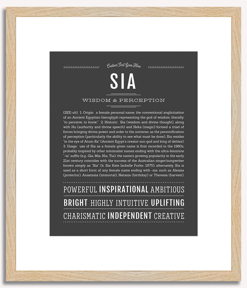 Sia | Name Art Print