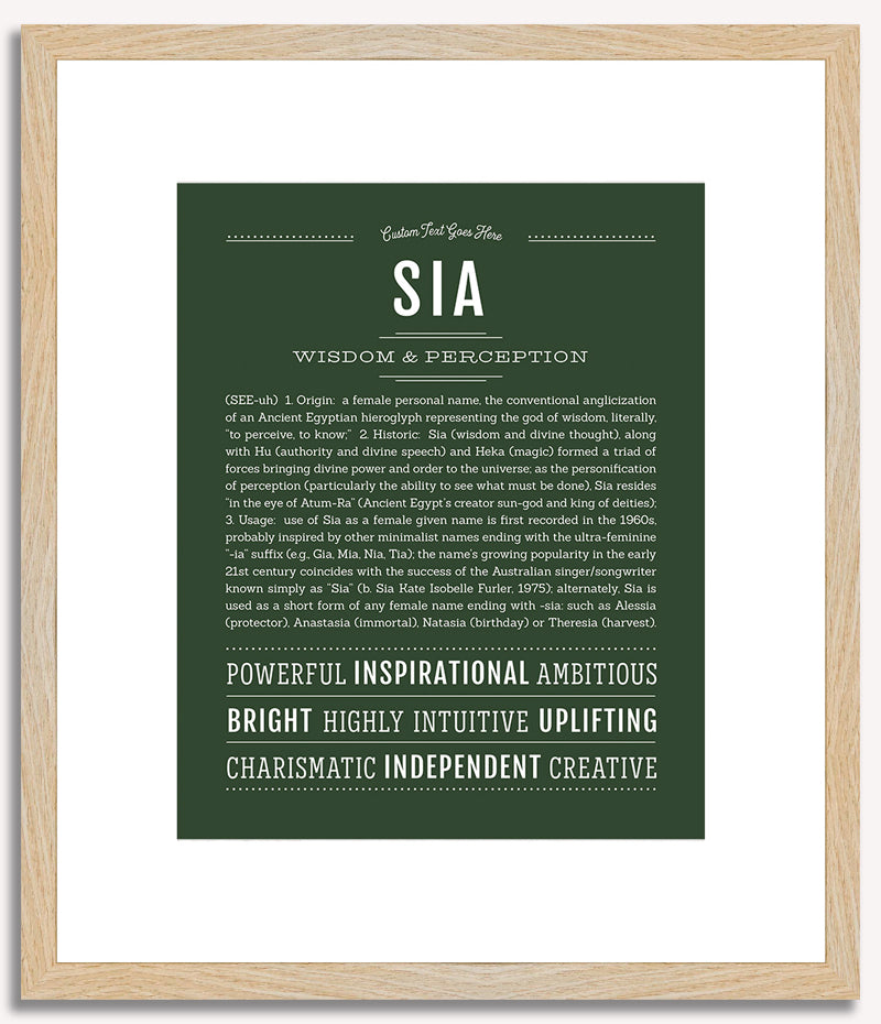 Sia | Name Art Print