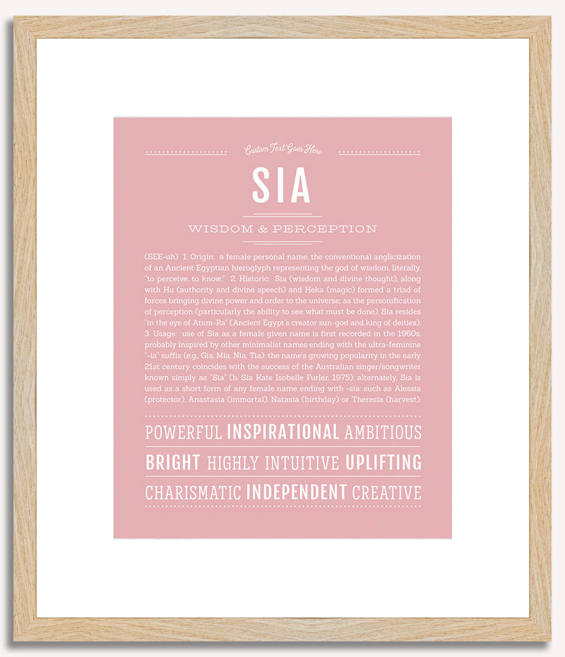 Sia | Name Art Print