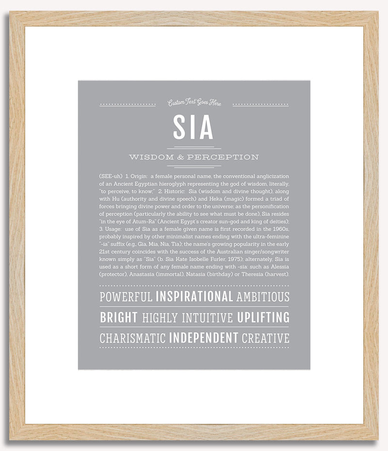 Sia | Name Art Print