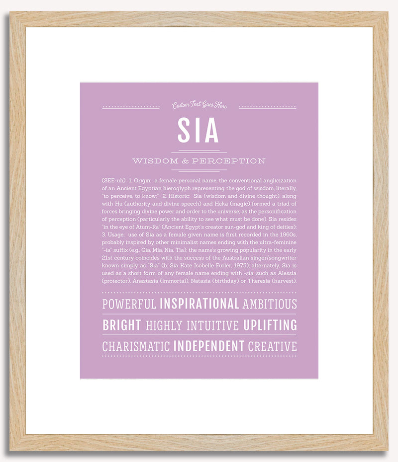 Sia | Name Art Print