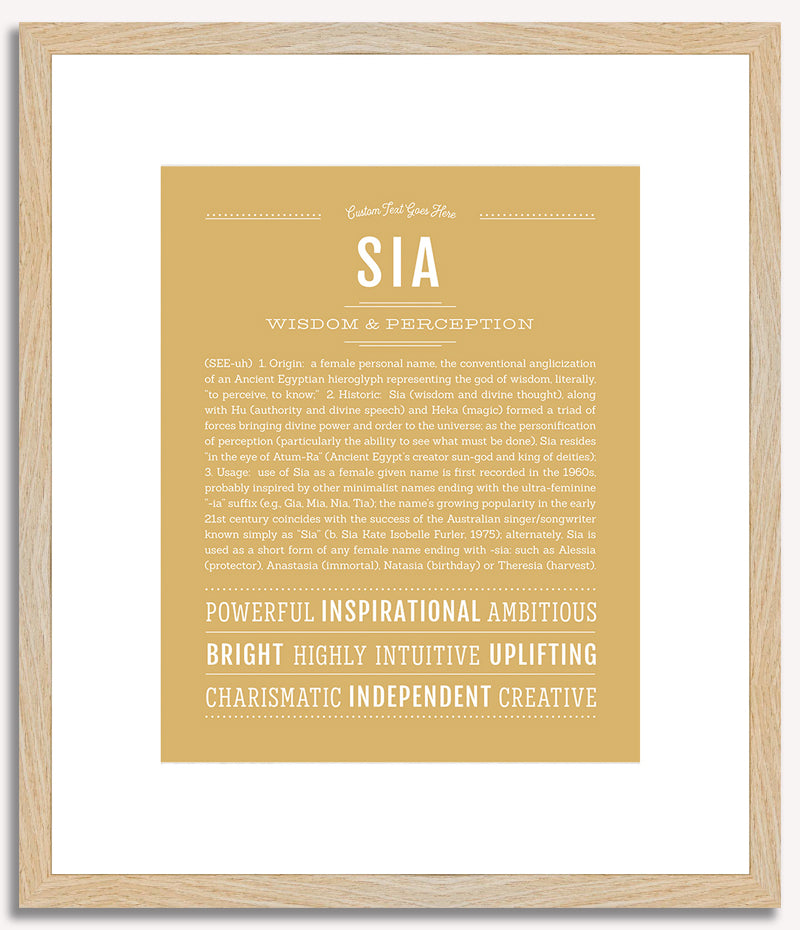 Sia | Name Art Print