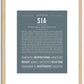 Sia | Name Art Print