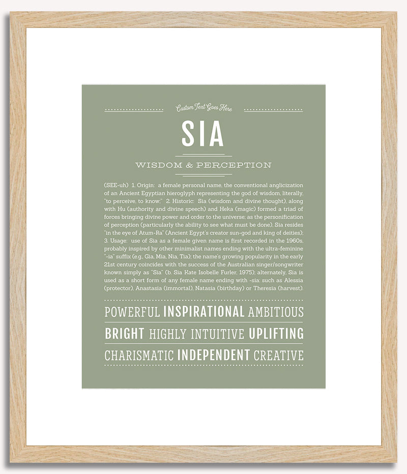 Sia | Name Art Print