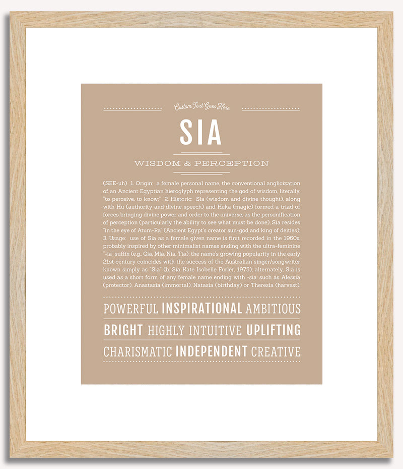 Sia | Name Art Print