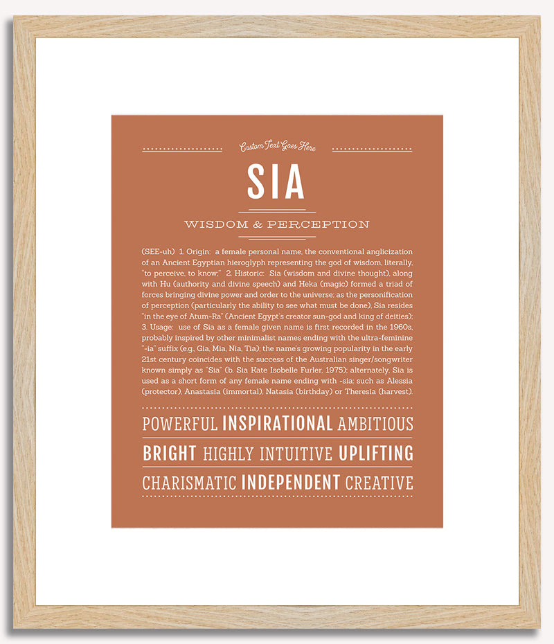 Sia | Name Art Print