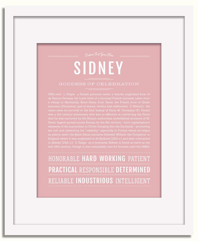 Frame Options | Dusty Rose | White Frame, Matted