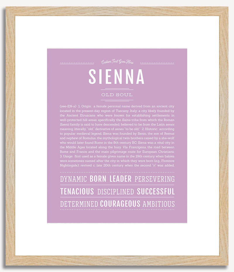 Sienna | Name Art Print