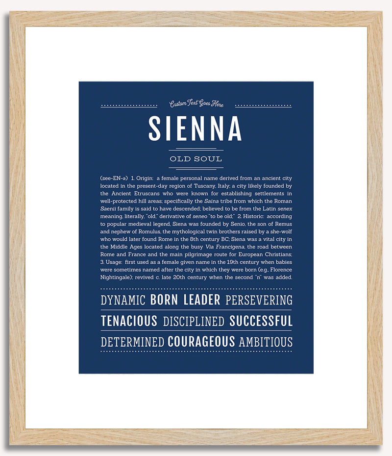 Sienna | Name Art Print