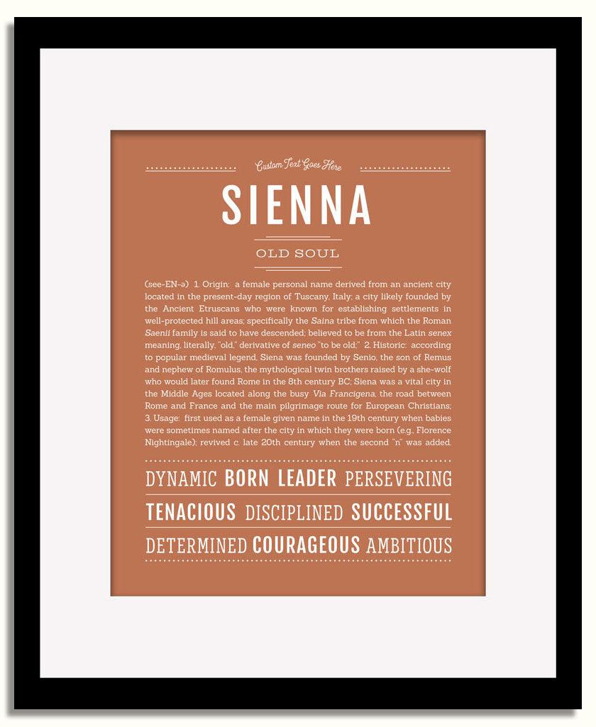 Frame Options | Terra Cotta | Black Frame, Matted