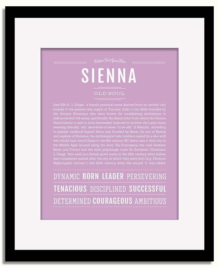 Frame Options | Lilac | Black Frame, Matted