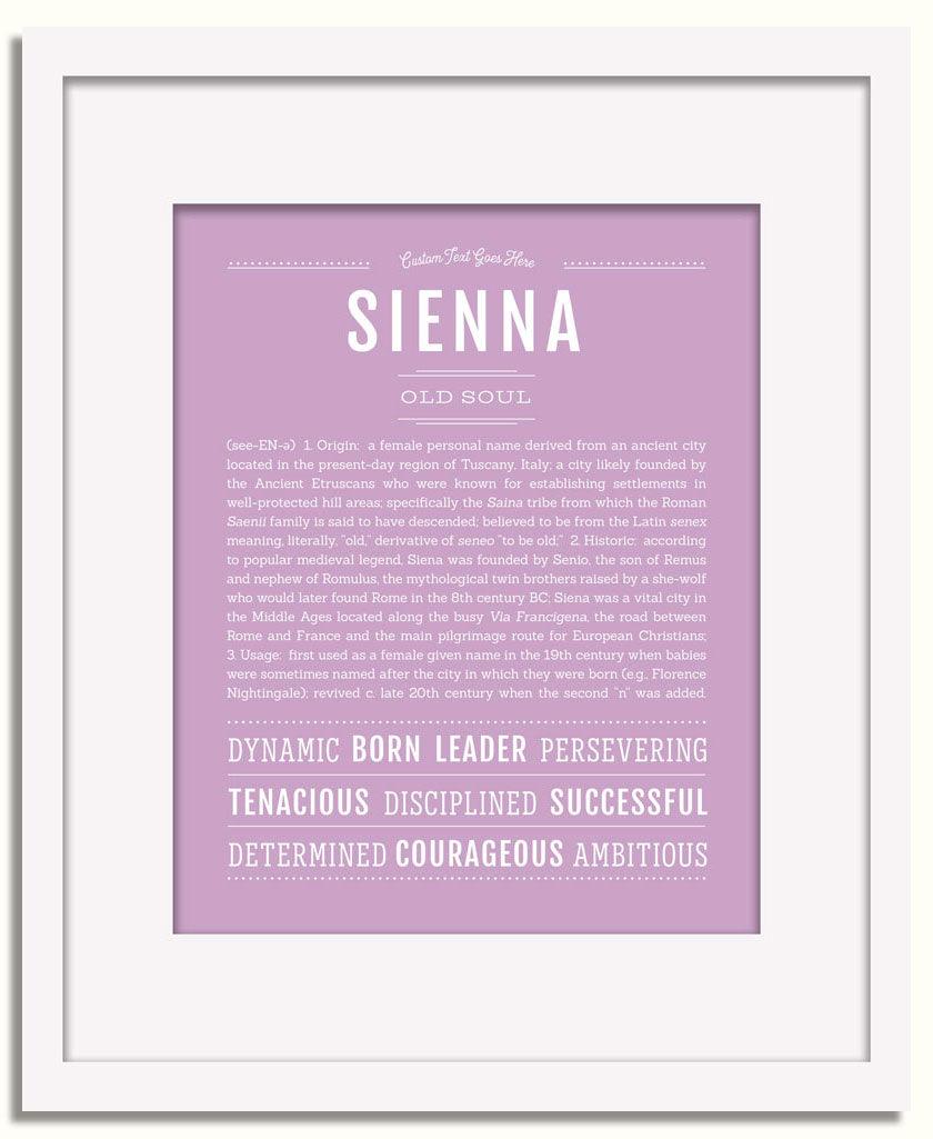 Frame Options | Lilac | White Frame, Matted