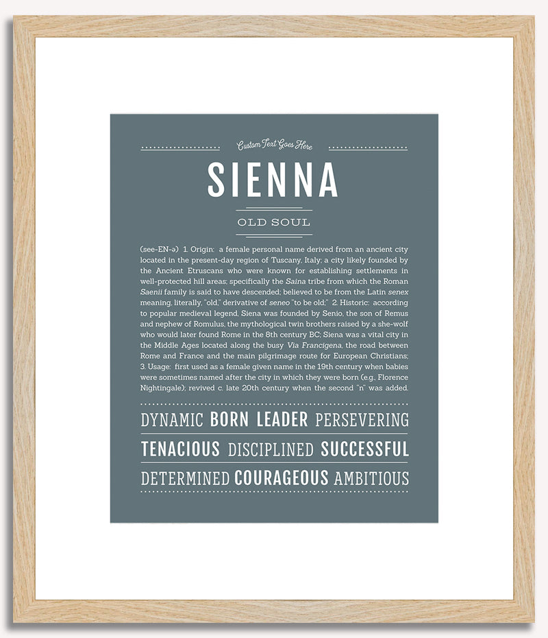 Sienna | Name Art Print