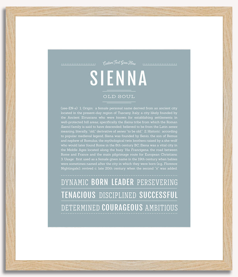 Sienna | Name Art Print