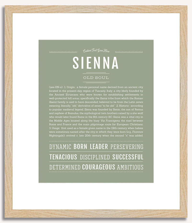 Sienna | Name Art Print