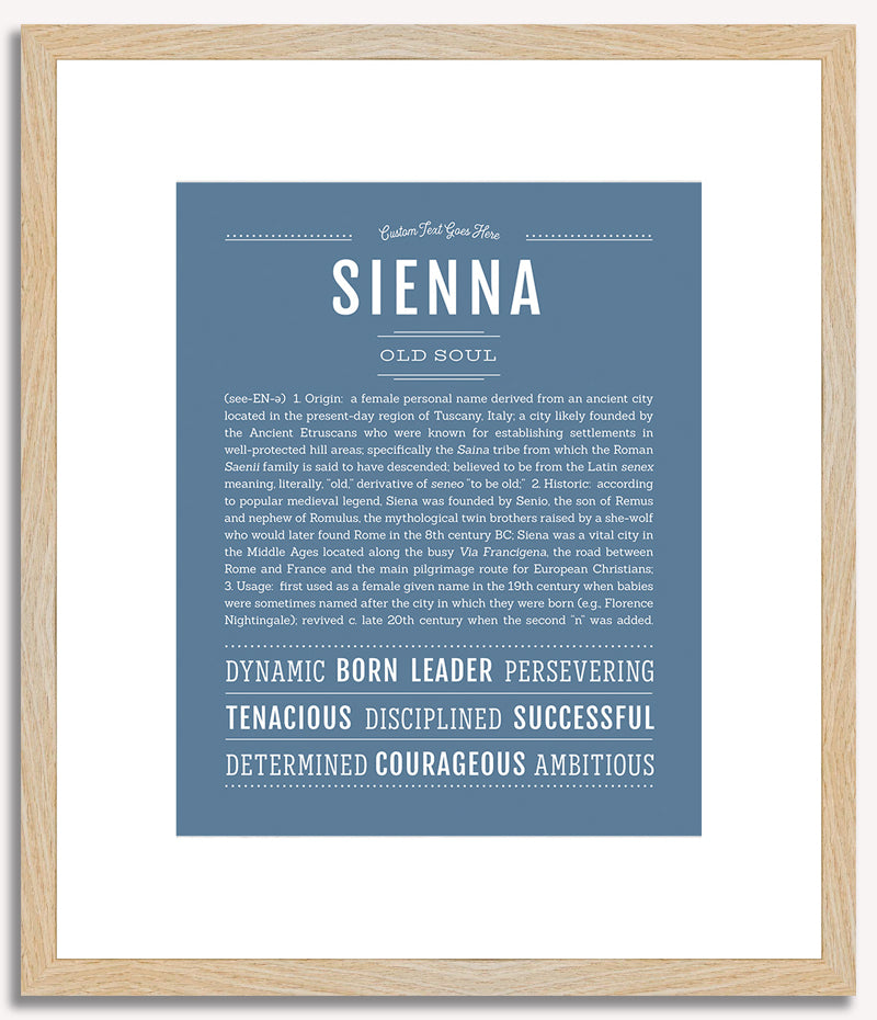 Sienna | Name Art Print