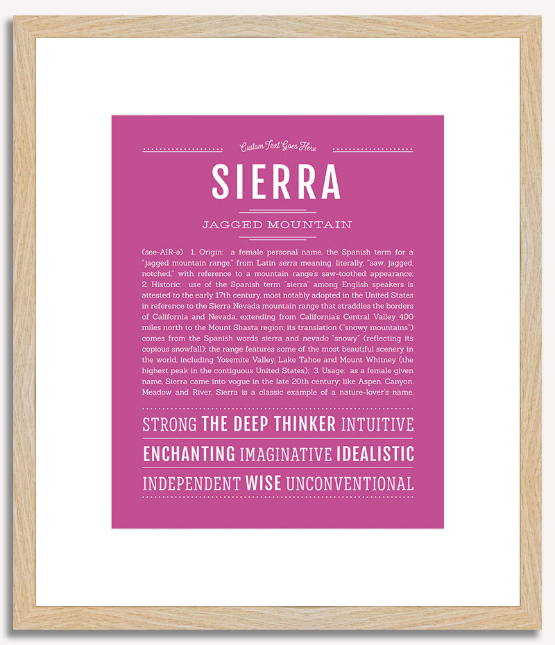 Sierra | Name Art Print