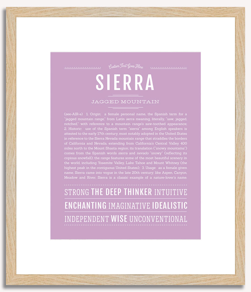 Sierra | Name Art Print