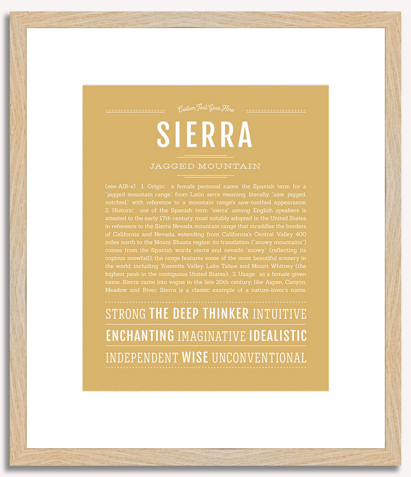 Sierra | Name Art Print