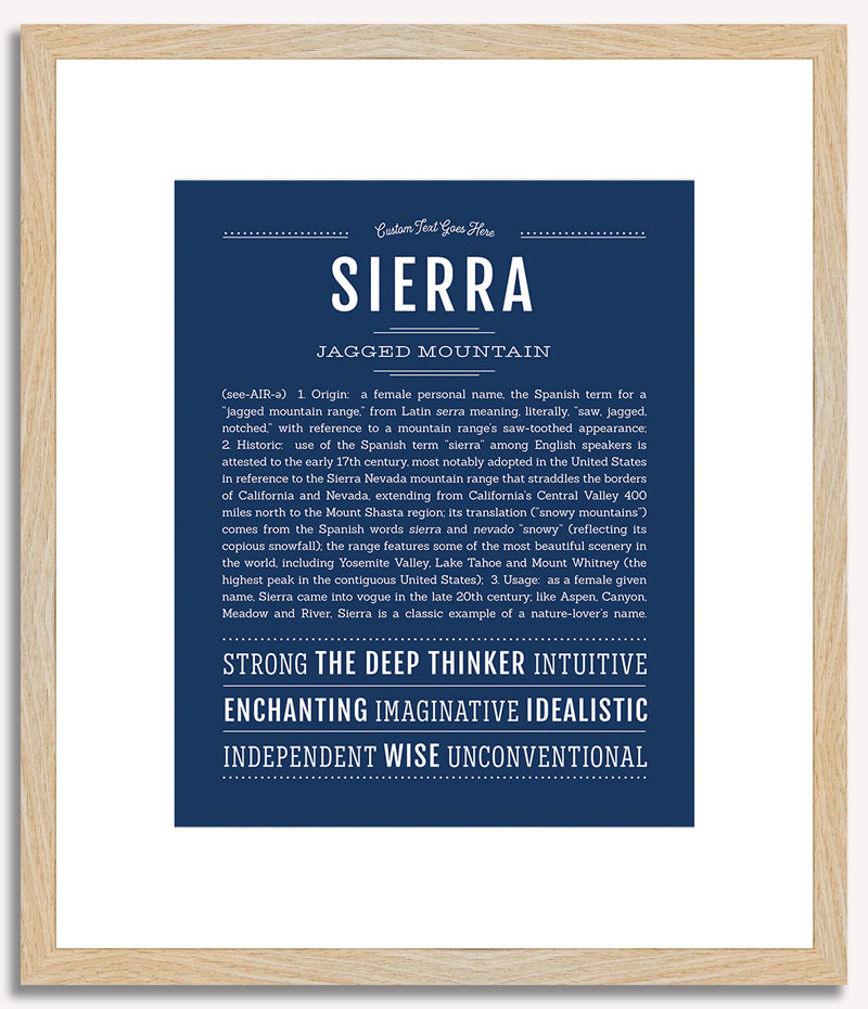 Sierra | Name Art Print