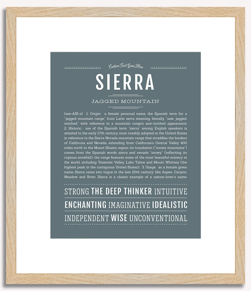 Sierra | Name Art Print