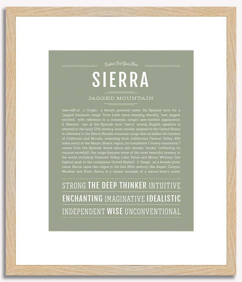 Sierra | Name Art Print