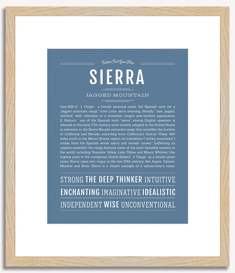 Sierra | Name Art Print