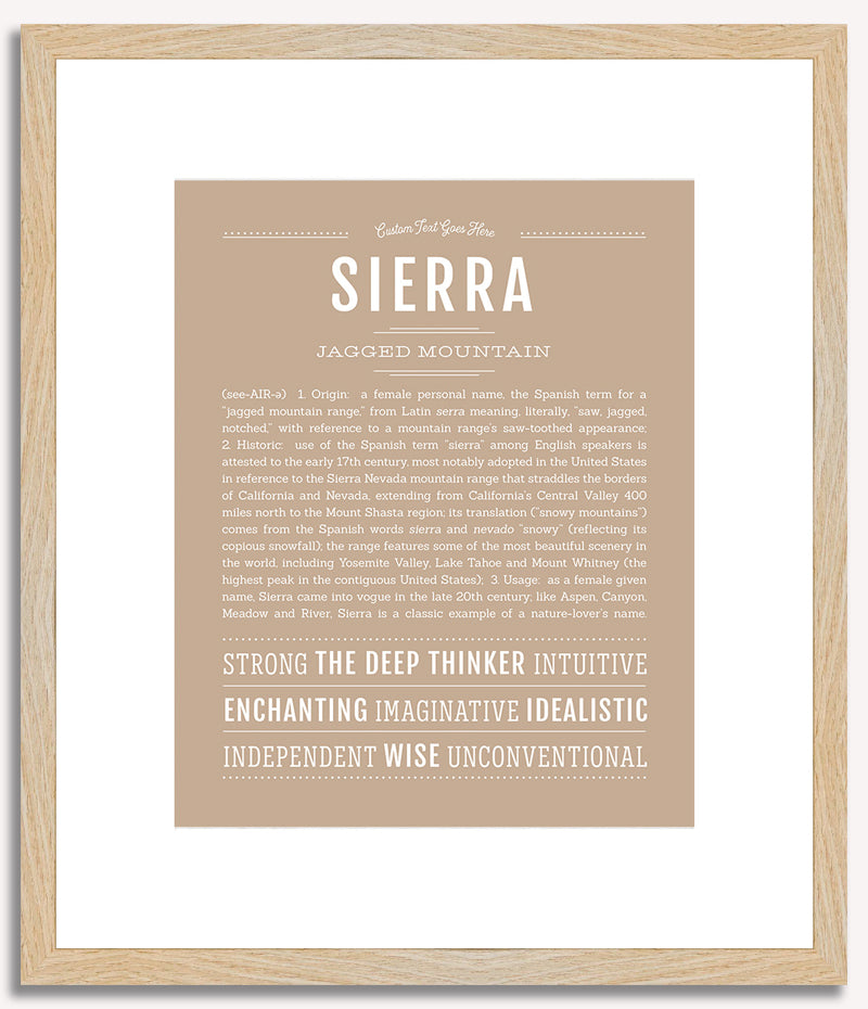 Sierra | Name Art Print