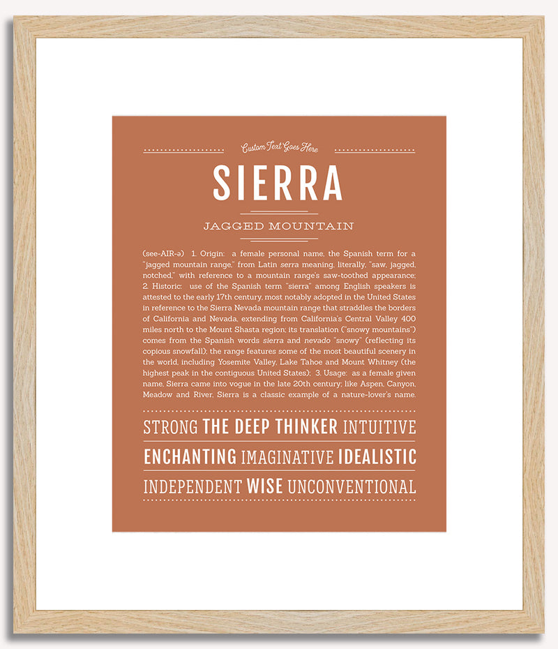 Sierra | Name Art Print