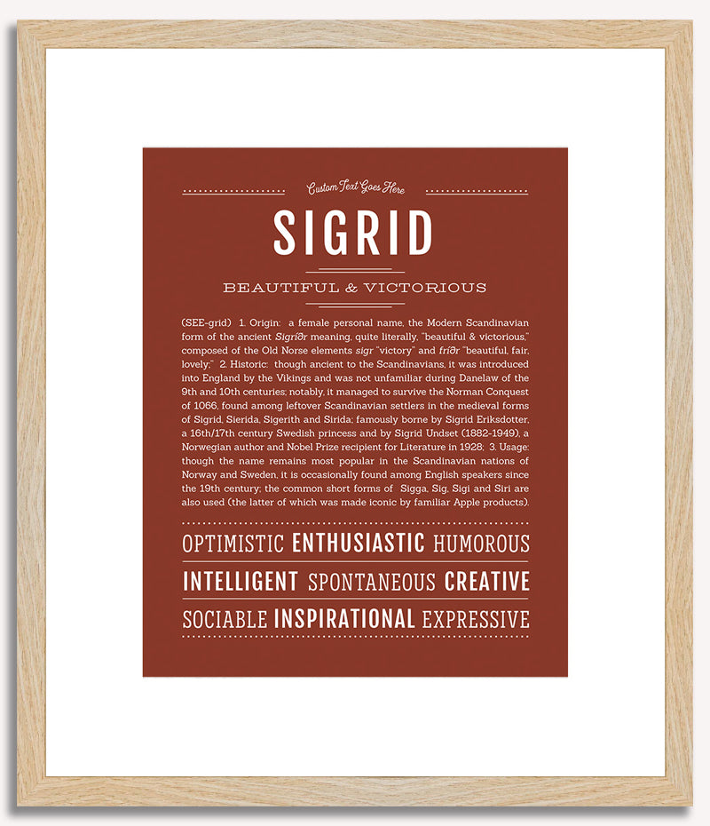 Sigrid | Name Art Print