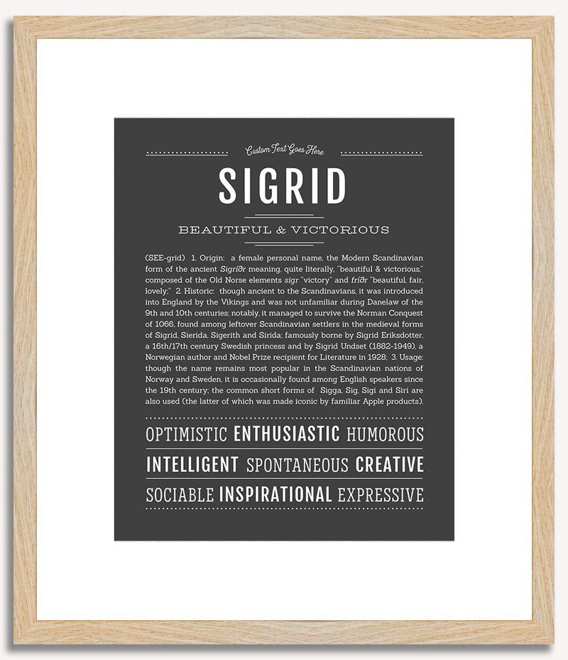 Sigrid | Name Art Print