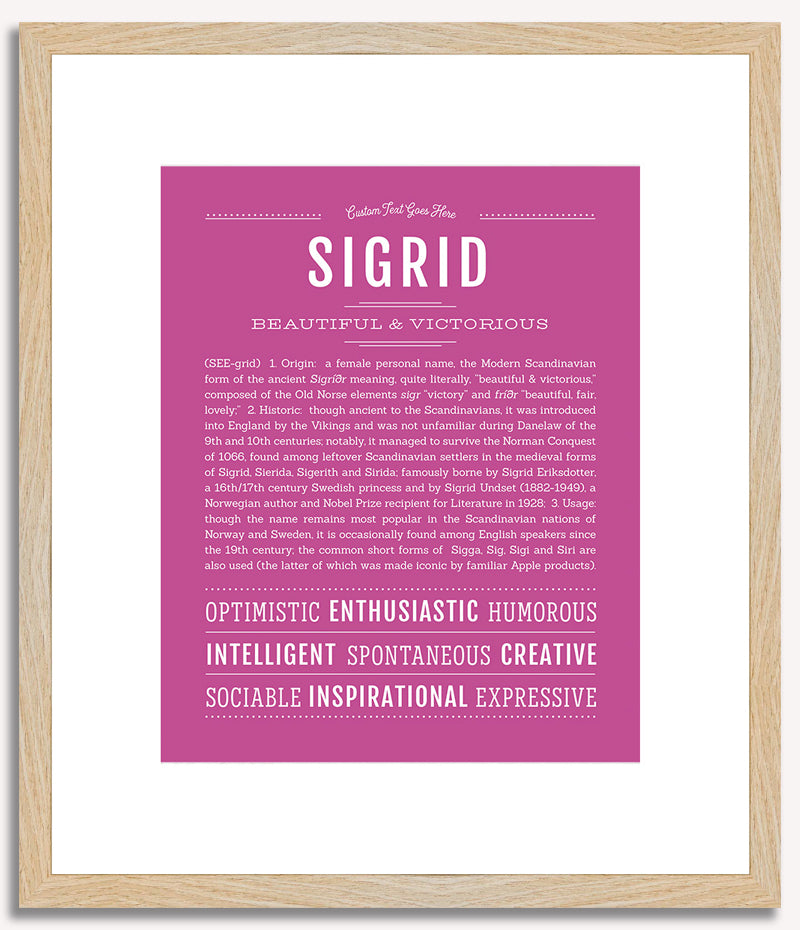 Sigrid | Name Art Print