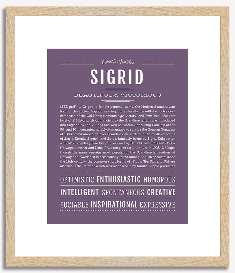 Sigrid | Name Art Print