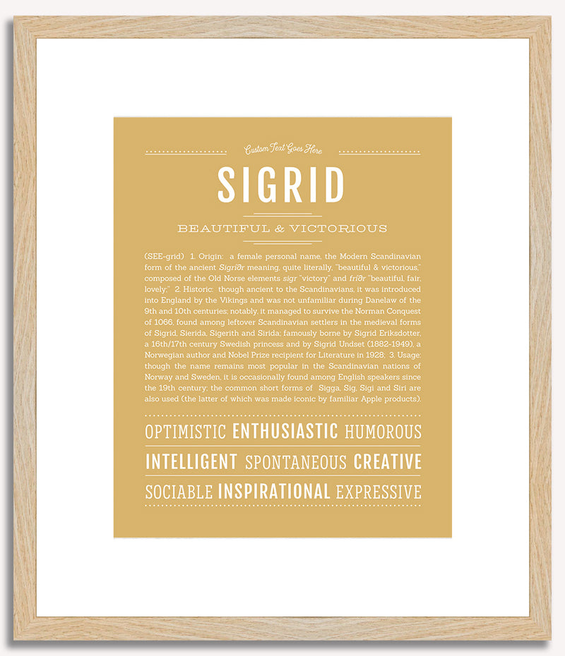 Sigrid | Name Art Print