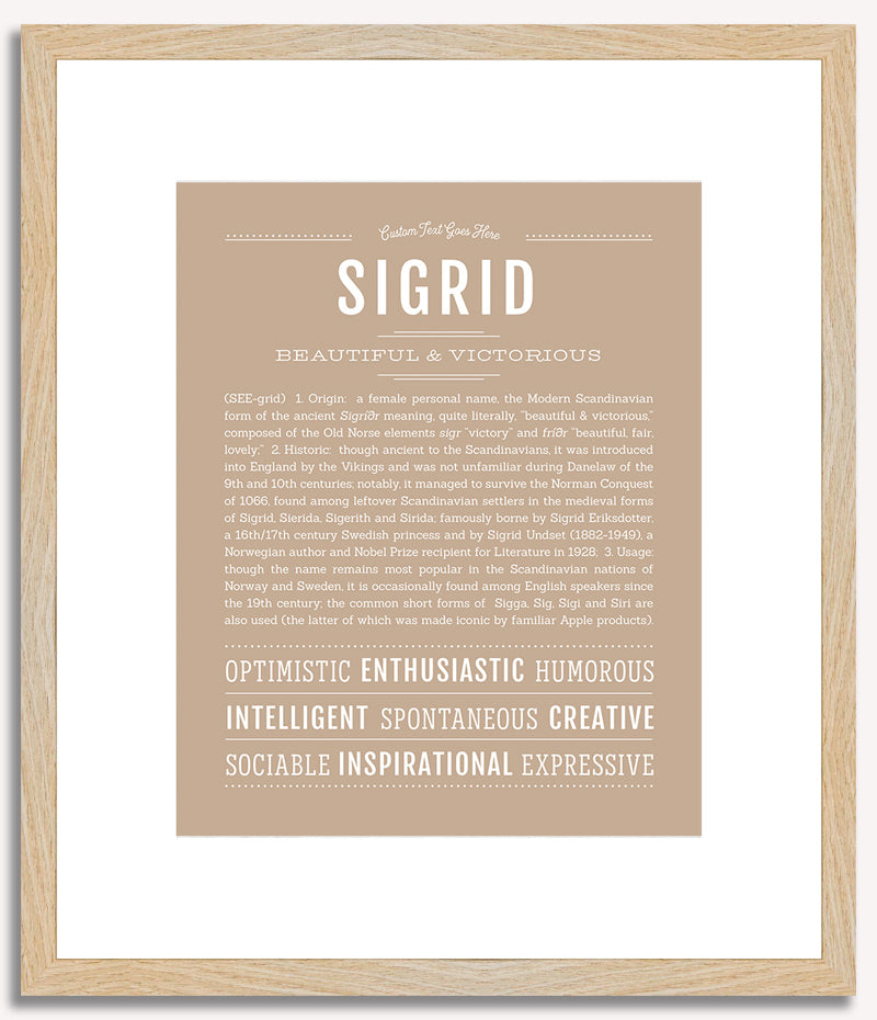 Sigrid | Name Art Print