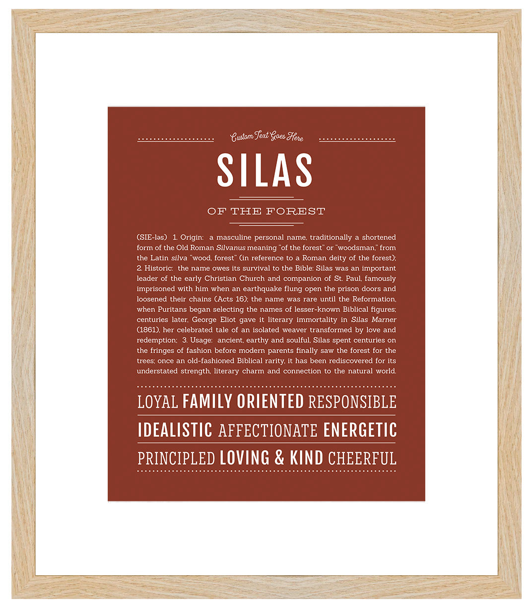 Silas | Name Art Print