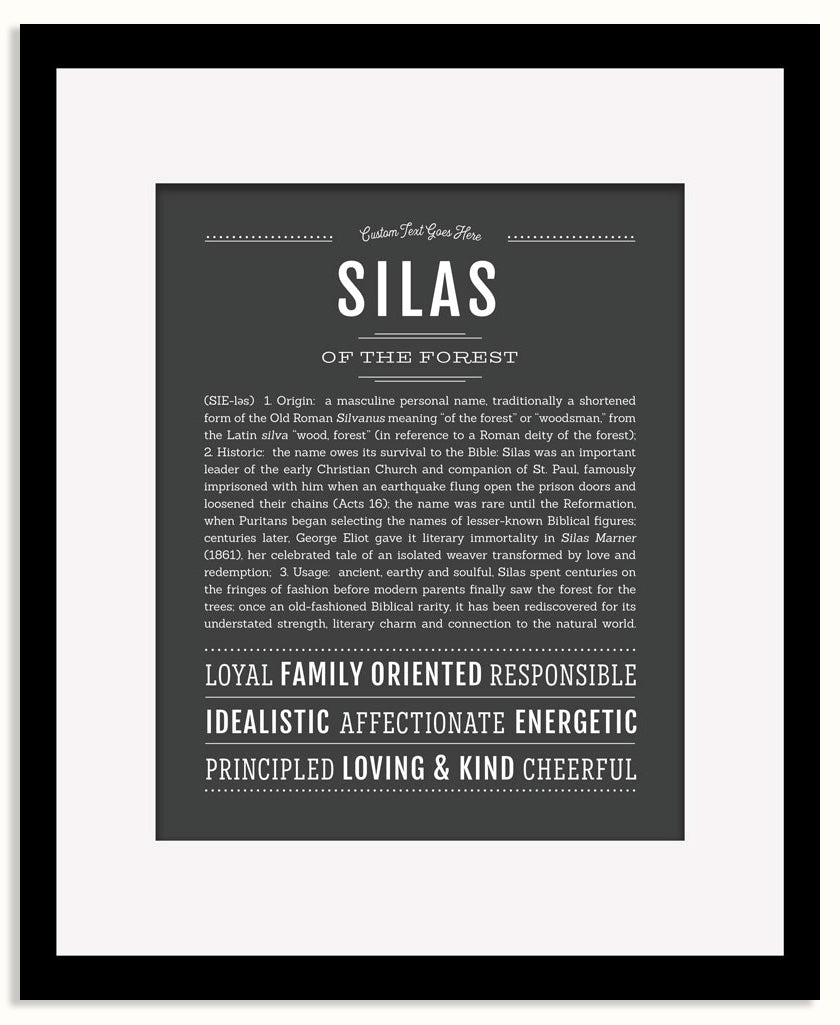 Frame Options | Charcoal Gray | Maple Frame, Matted