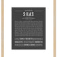 Silas | Name Art Print