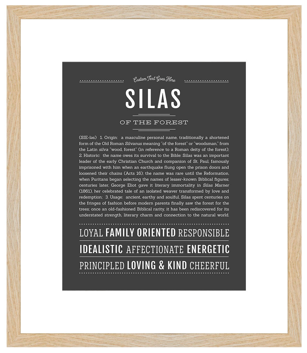 Silas | Name Art Print