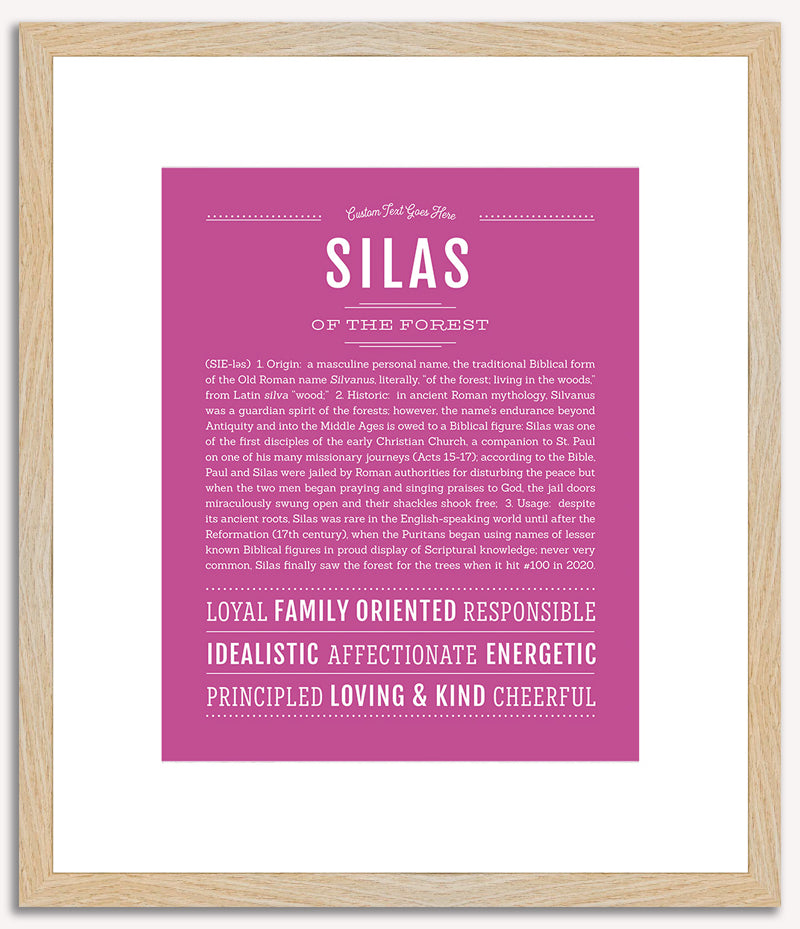 Silas | Name Art Print