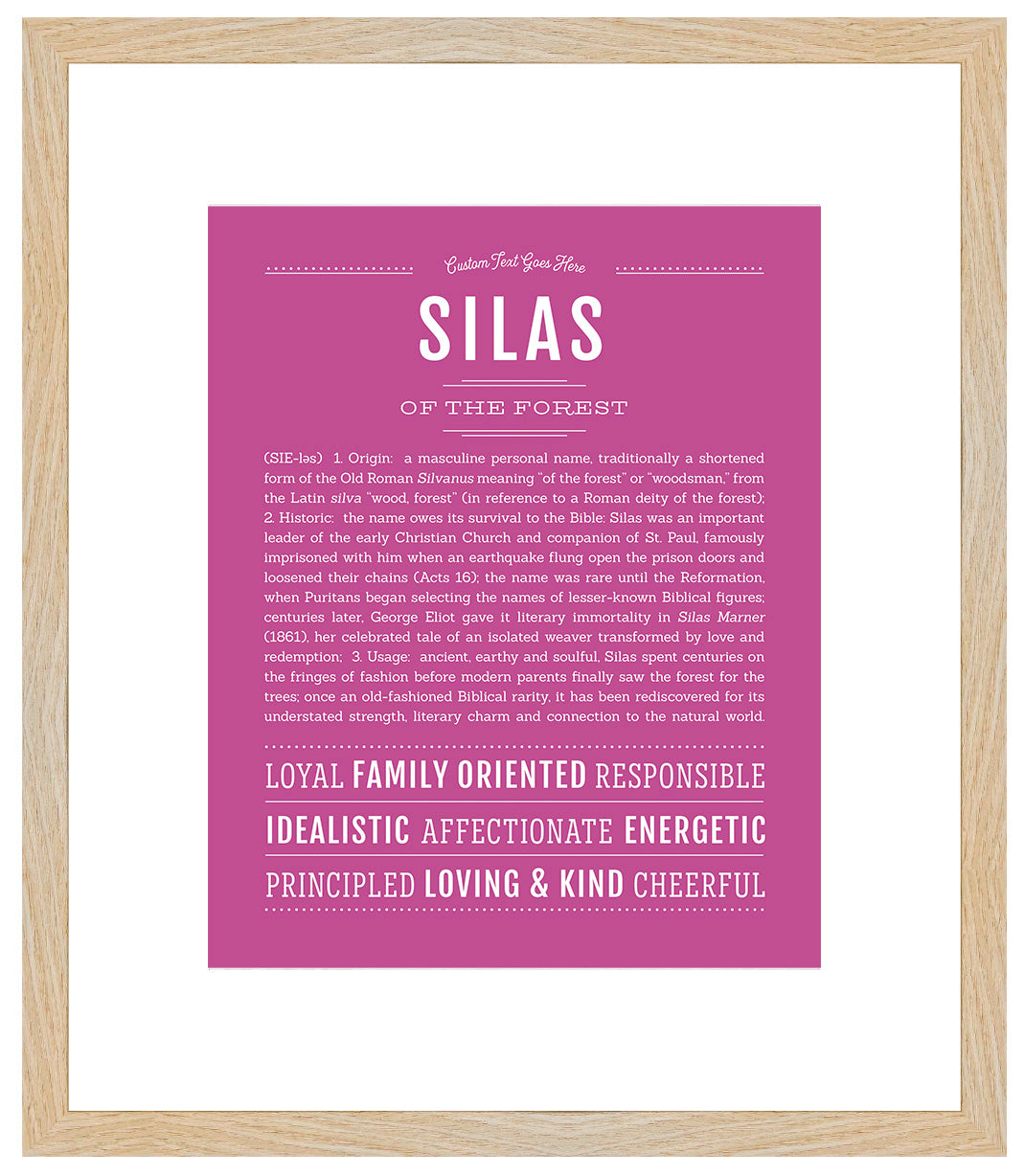 Silas | Name Art Print