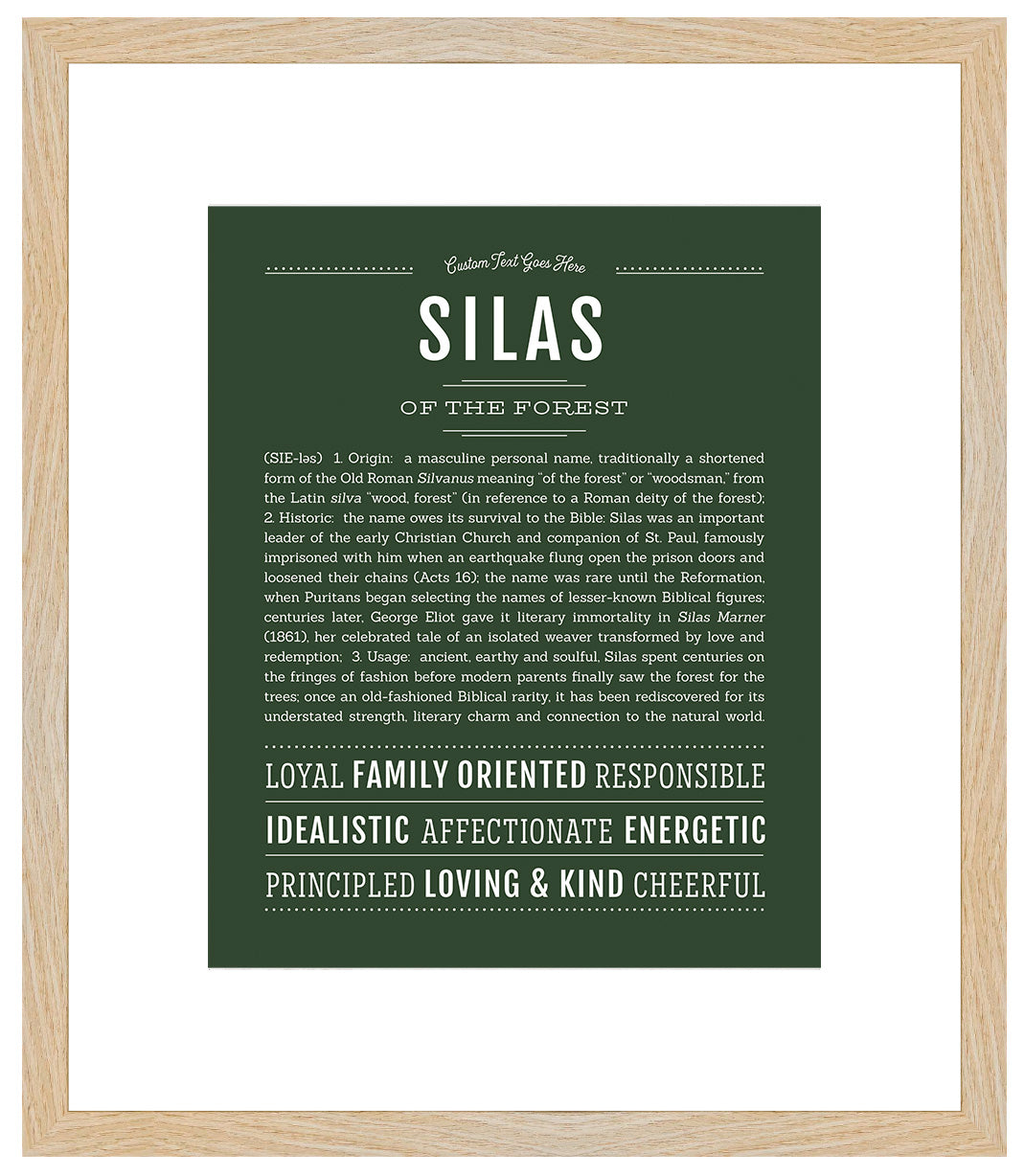 Silas | Name Art Print