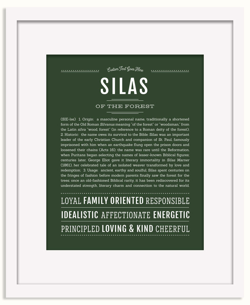 Frame Options | Deep Forest | Black Frame, Matted