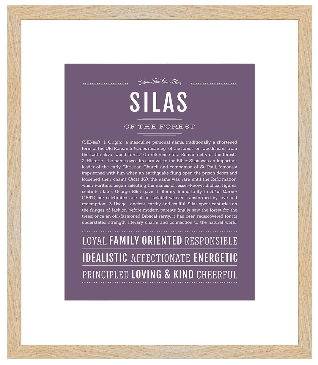 Silas | Name Art Print