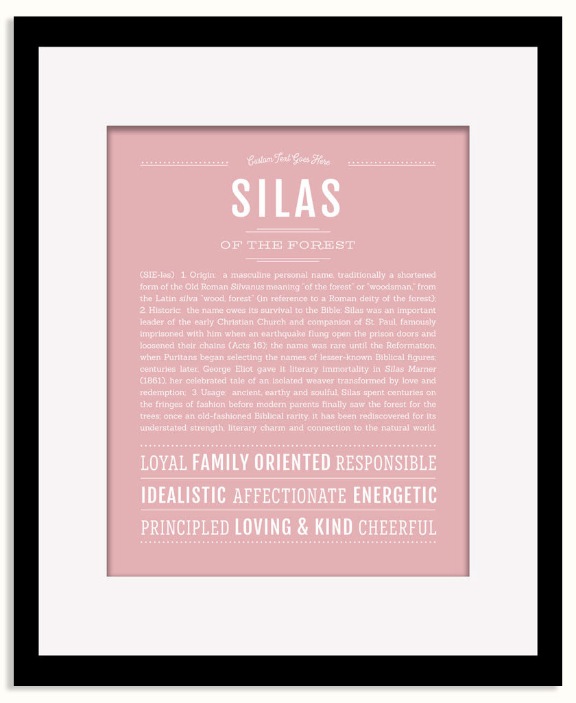 Frame Options | Dusty Rose | Maple Frame, Matted