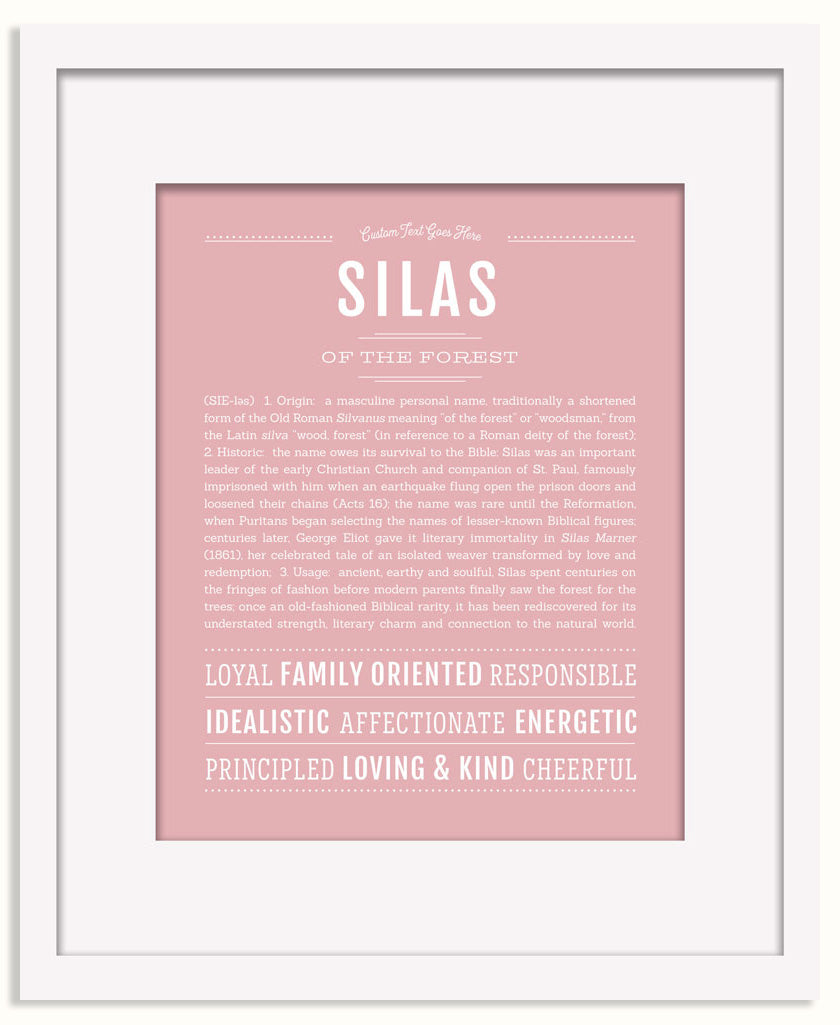 Frame Options | Dusty Rose | Black Frame, Matted