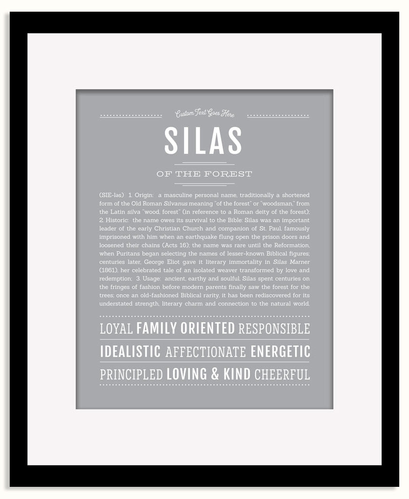 Frame Options | Light Gray | Maple Frame, Matted