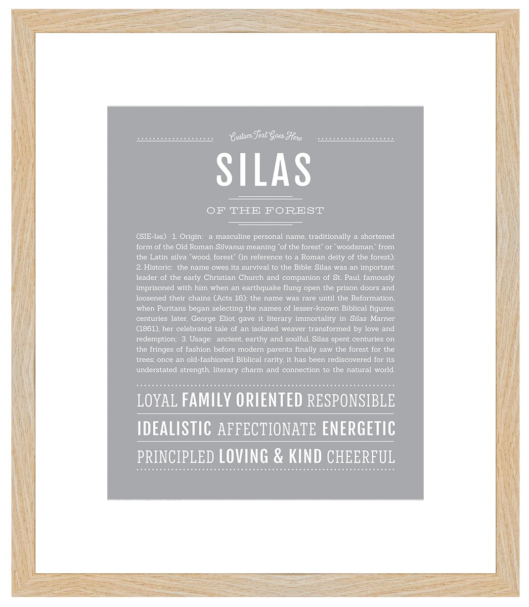 Silas | Name Art Print