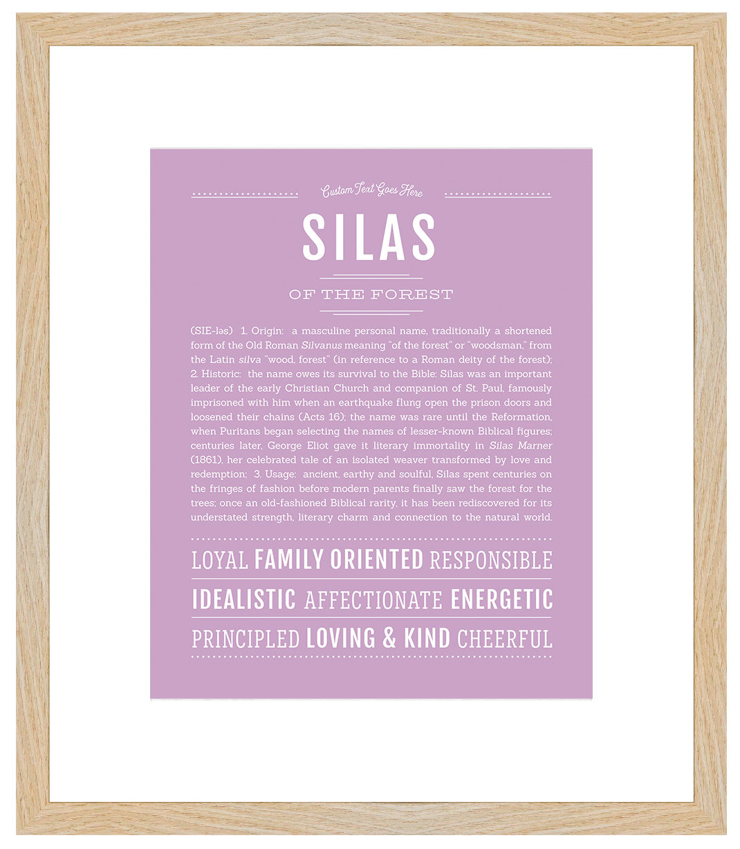 Silas | Name Art Print