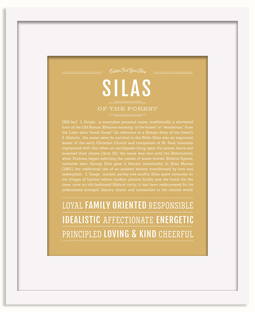 Frame Options | Matte Gold | Black Frame, Matted